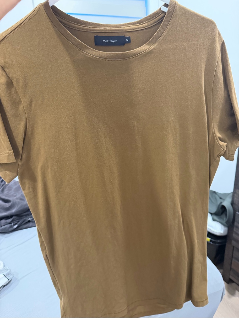 Matinique Men's Short-Sleeve Crew T-Shirt in Brown